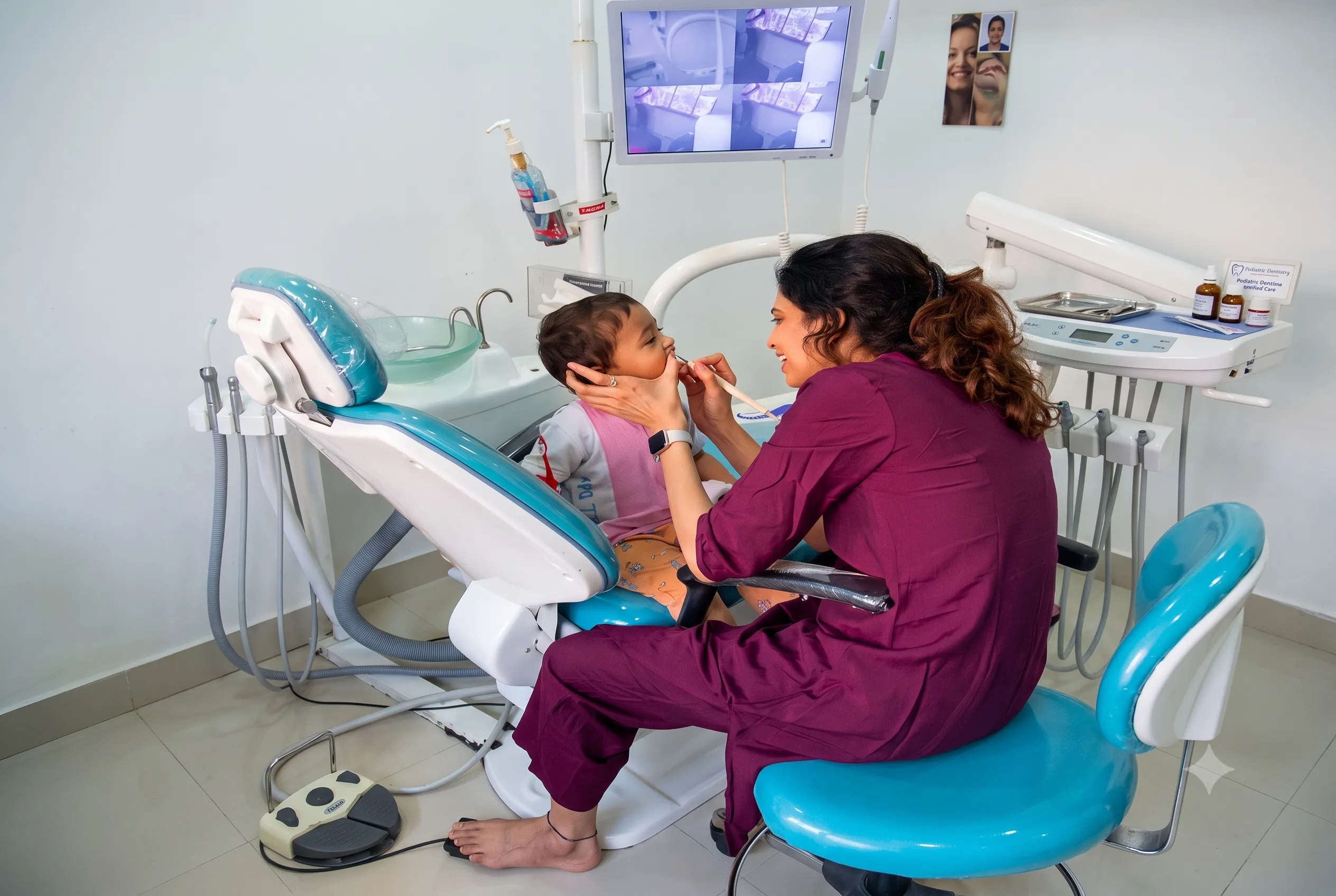 Dr. Sanchita Kant with Happy Patients at Kant Dental Clinic Aundh