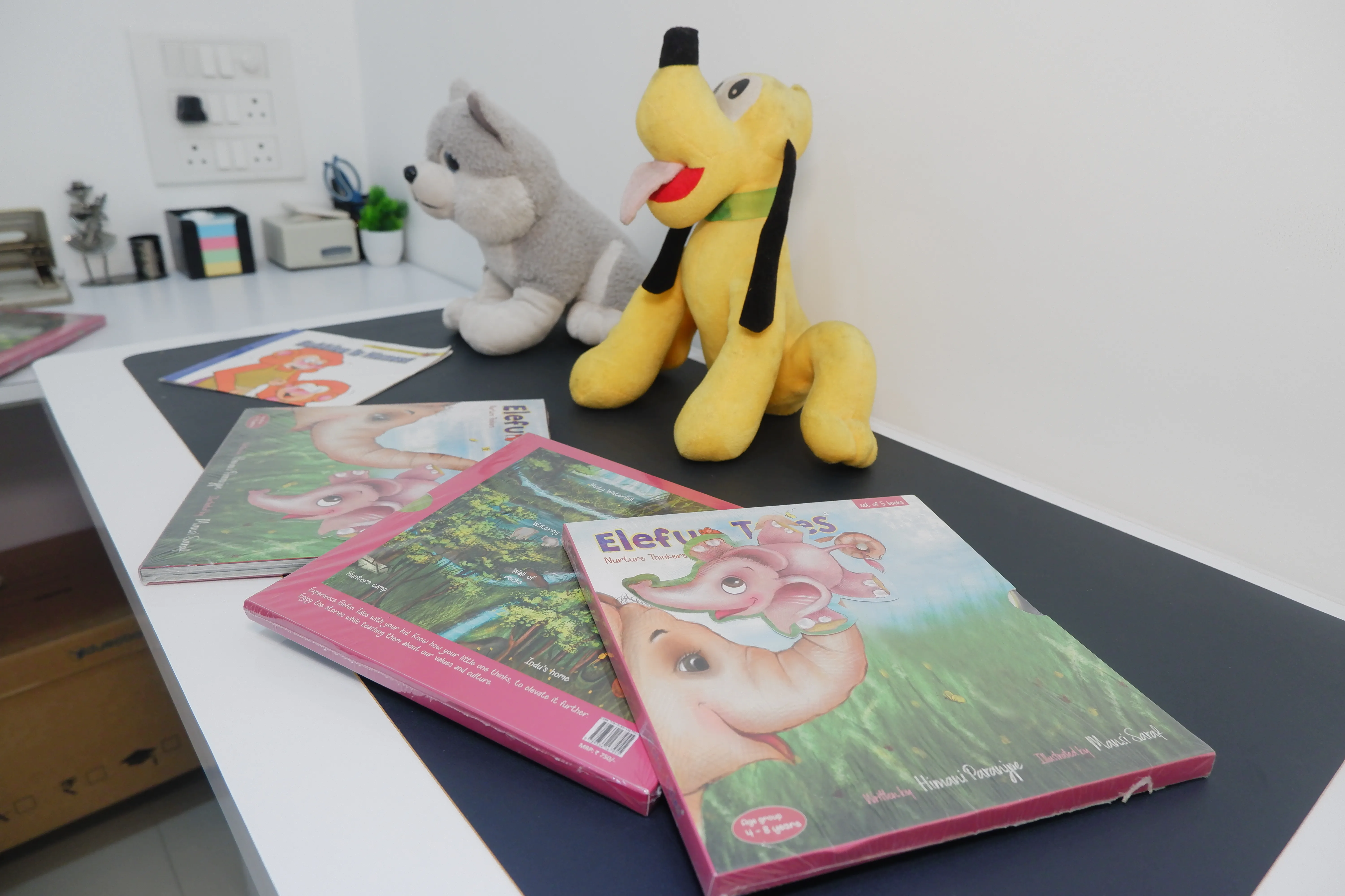 Children Activity Books and Soft Plush Toys in Clinic Lounge